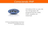 Conociendo PHP