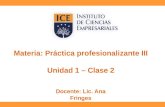 Practica Profesionalizante III - Clase Número 2