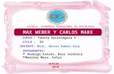 Max Weber Y Carlos Marx - UNJFSC HUACHO