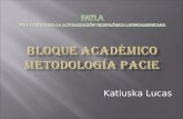 El bloque académico y la Metodología Pacie