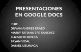 Presentacion en google docs