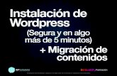 Instalación y migración de WordPress