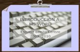 Introducción a MS Word