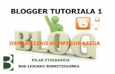 Blogger tutoriala: oinarrizko konfigurazioa