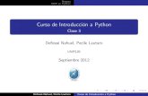 Clase 3/4 Curso Introducción a Python 2012