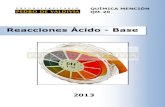 Reacciones Ácido - Base (QM20 - PDV 2013)