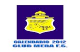 Calendario MERA F.S. 2012