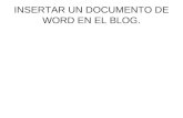 Insertar Un Documento De Word En El Blog