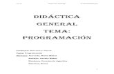 La programacion didactica Prof. Informatica