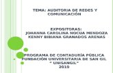 EXPOSICION DE AUDITORIA DE REDES Y COMUNICACION