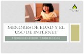 Menores de edad y el uso de internet