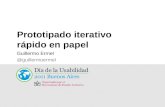 Prototipado iterativo rápido en papel - Taller