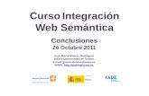Curso Integración Web Semántica-Conclusiones