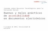 Buenas y malas prácticas de accesibilidad en documentos electrónicos