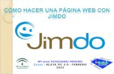 CÓMO CREAR UNA PÁGINA WEB "JIMDO"