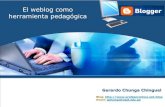 Web blog como herramienta pedagógica