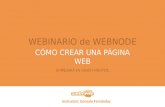 Webinario Webnode - Cómo crear una Página Web