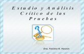 Estudio y Análisis Crítico de las Pruebas