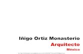 Portafolio Iñigo Ortiz Monasterio-arquitecto