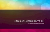 Online experiment #3 - PIMOD - 2011