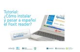 Como instalar Foxit Reader y pasarlo a español