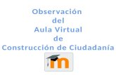 Observación del aula virtual