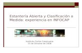 Estantería Abierta y Clasificación a Medida: experiencia en INFOCAP - Cristina Riquelme