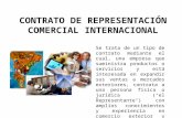 Contrato de representación comercial internacional
