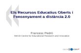 Els Recursos Educatius Oberts i l’ensenyament a distància 2.0