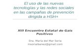 Uso de las redes sociales en campañas de prevención dirigidas a HSH+