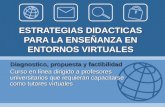 Estrategias Didacticas para la Enseñanza en Entornos Virtuales