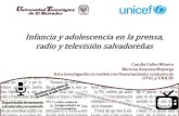 Infancia y adolescencia en la prensa, radio y television salvadoreña