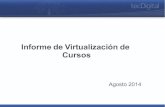 Informe virtualización de cursos