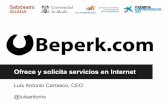 Startup Beperk.com - Marketplace para vender o solicitar trabajo freelance, archivos digitales y mucho más, por @luisantonio