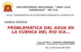 Problemática del Agua en la Cuenca del Rio Ica