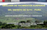 Geología de yacimientos auríferos del distrito de Suyo – Piura