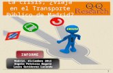 La crisis, ¿viaja en el Transporte Público de Madrid?