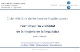 La Gramàtica de Port-Royal i la visibilitat de la lingüística