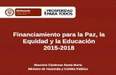 Presentación Financiamiento para la Paz, la Equidad y la Educación 2015-2018