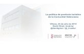 La política de producto turístico Comunidad Valenciana