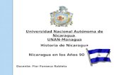 Historia de Nicaragua en los años 90