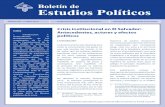 Boletín de Estudios Políticos #11: Crisis institucional en El Salvador: Antecedentes, actores y efectos políticos