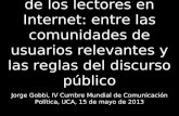 Jorge gobbi Presentacion Cumbre de Comunicación Política 2013