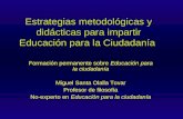 Estrategias Metodologicas y didácticas para impartir Educación para la ciudadanía