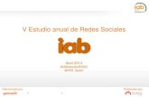 V estudio anual de redes sociales de IAB (2014)