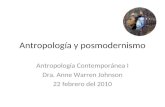 Antropología Posmoderna