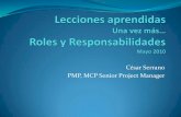 Roles Y Responsabilidades  Lecciones Aprendidas V1.3