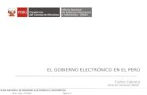El Gobierno Electrónico en el Perú