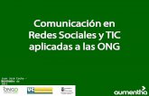 Comunicación en Redes Sociales y TIC aplicadas a las ONGD