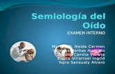 Semiologia del Oido - Examen Interno